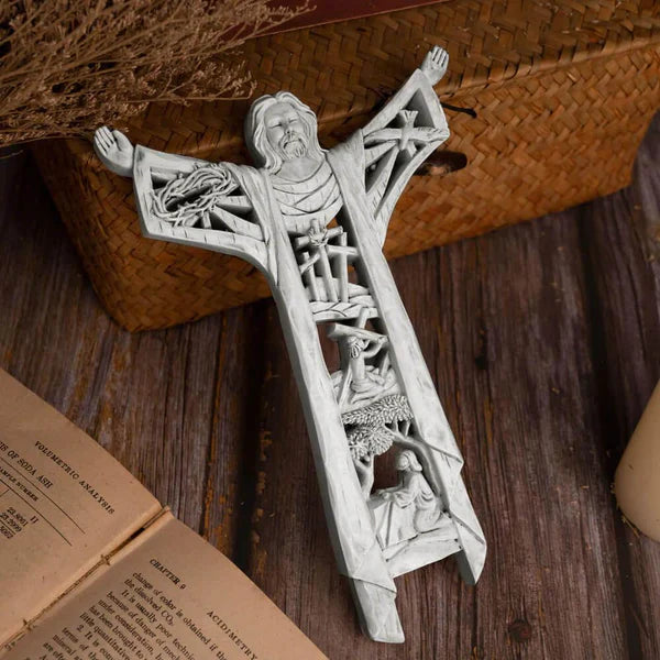 Risen Christ Wall Sculpture — Symbol of Victory and Eternal Life