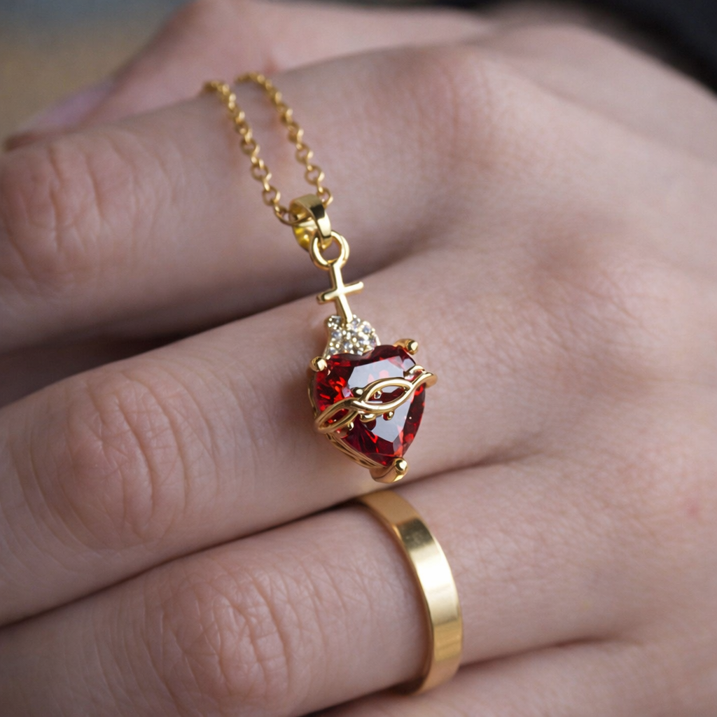 Sacred Heart Necklace Kit — Jesus and Mary