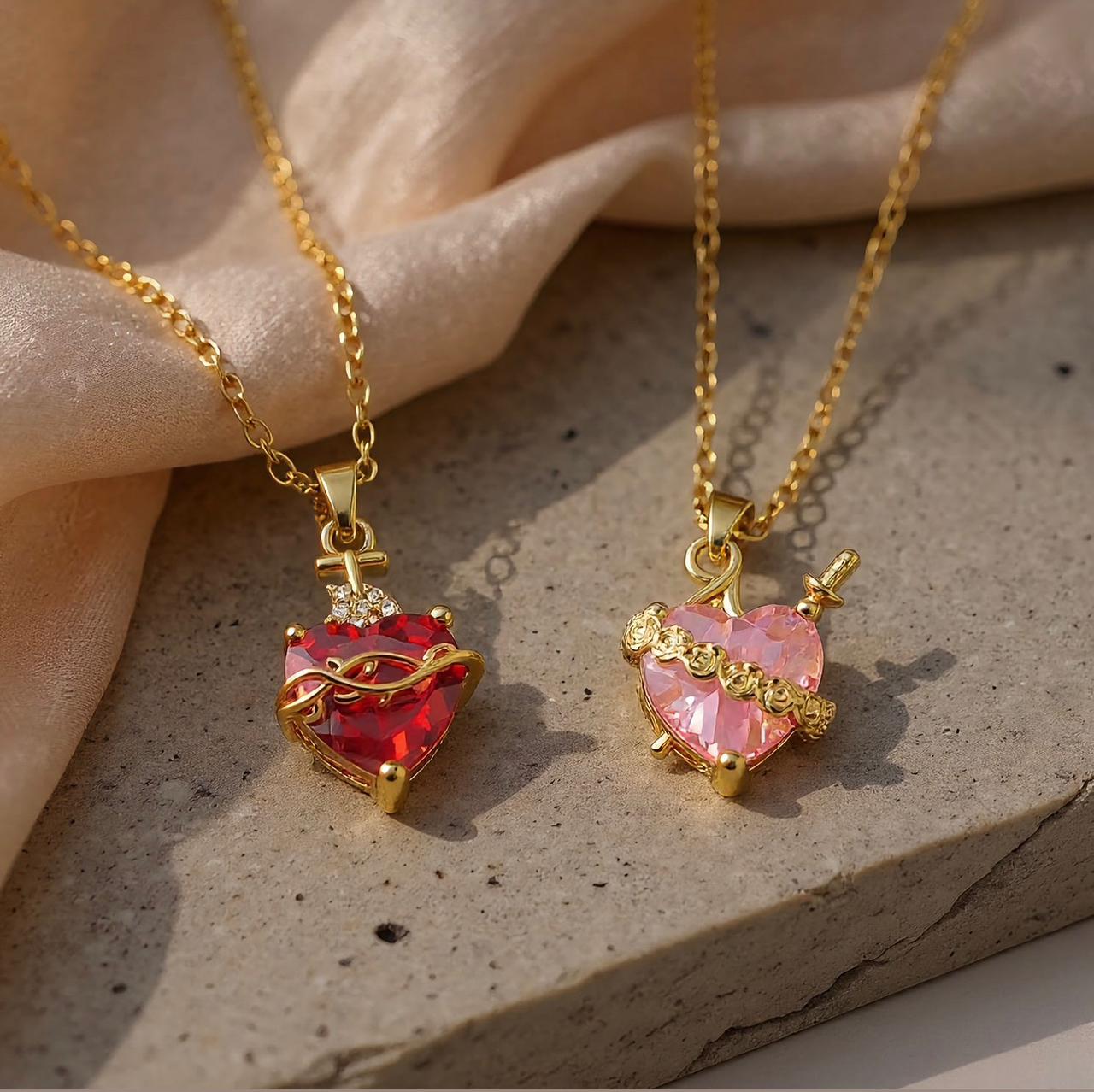 Sacred Heart Necklace Kit — Jesus and Mary