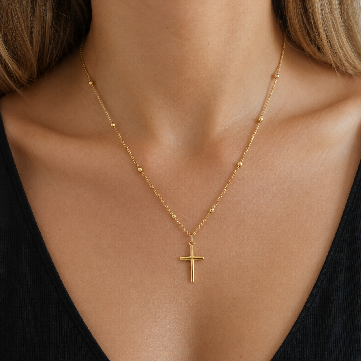 Simple Cross Necklace