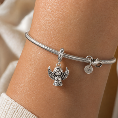 Angel in Prayer Charm 925 Silver