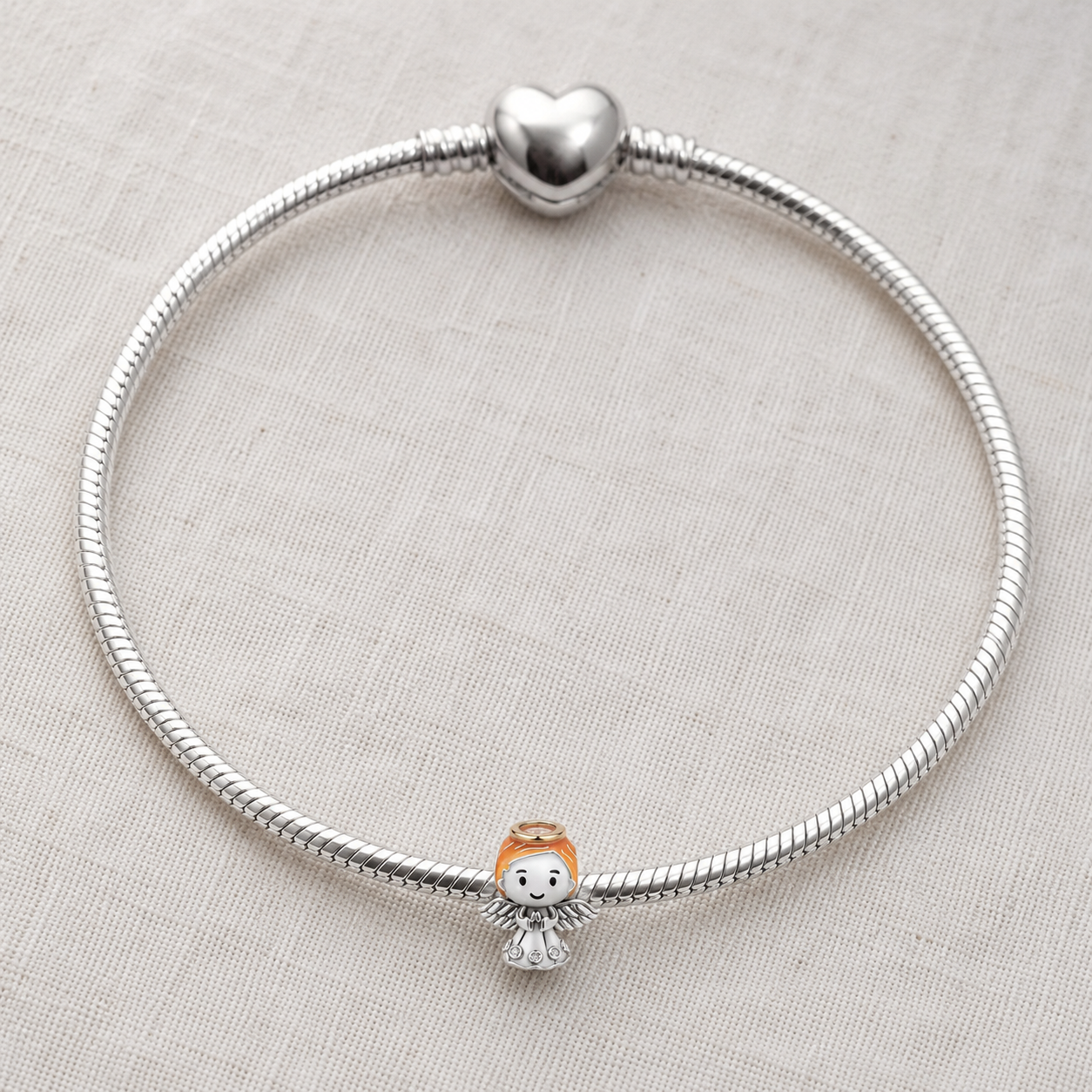 Little Guardian Angel Charm 925 Silver
