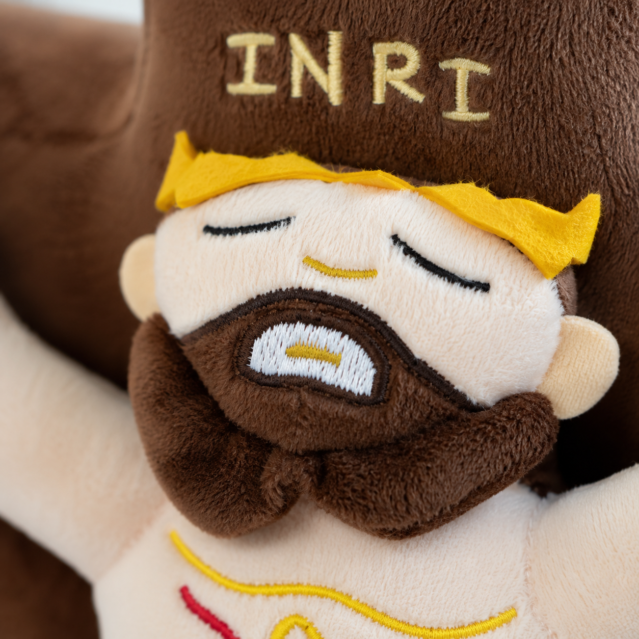Crucified Christ Plush Cushion INRI Cross