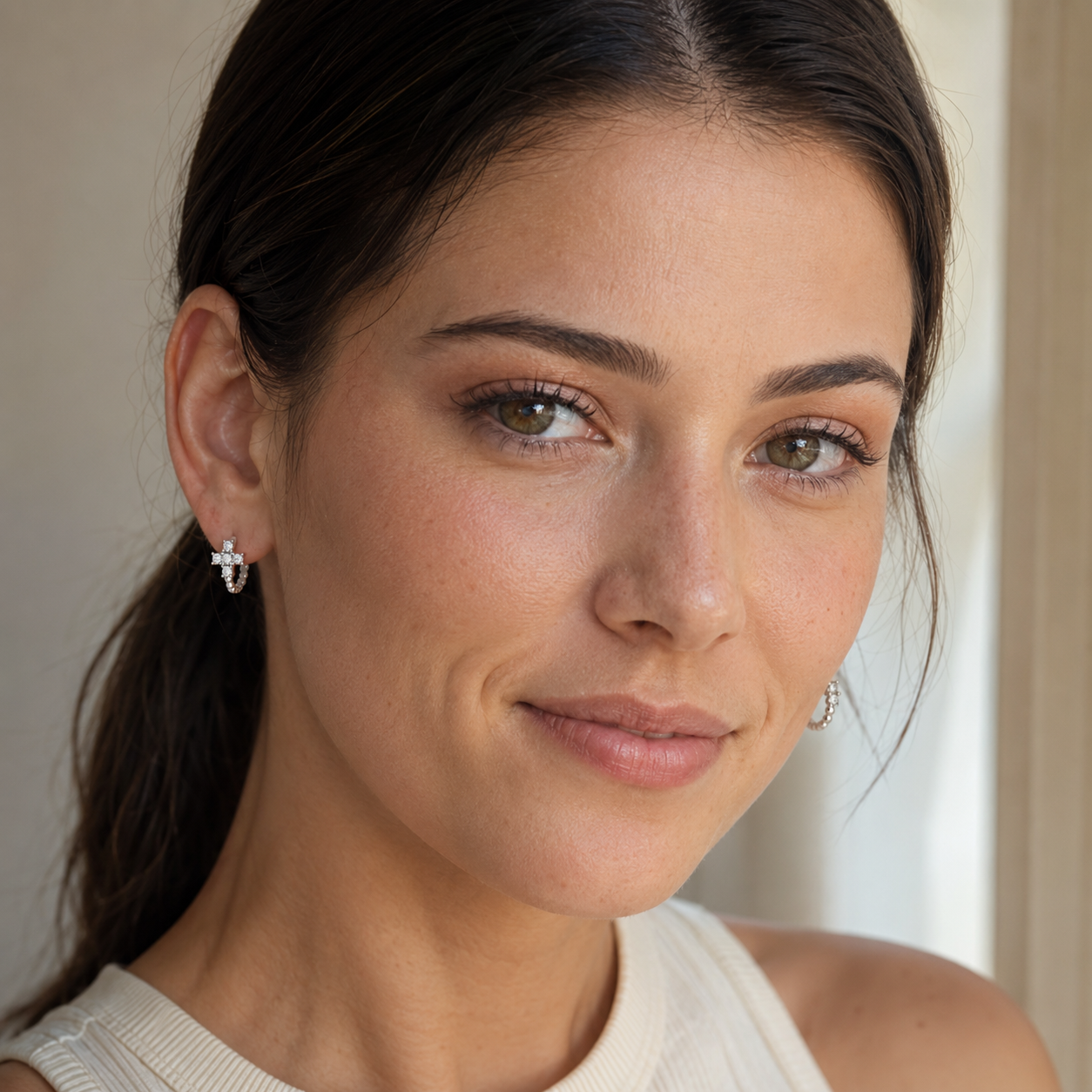 Celestial Cross Earrings