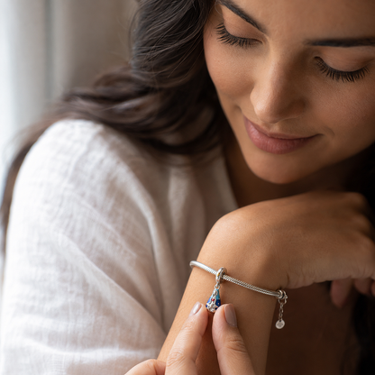 Sacred Mantle of Our Lady Charm — 925 Silver