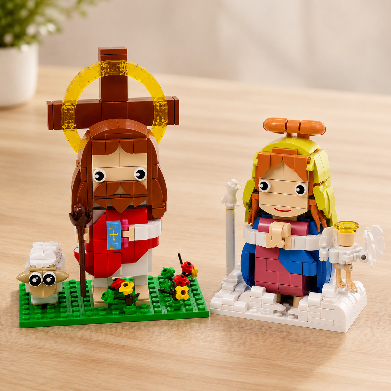 Jesus and Virgin Mary Building Blocks