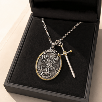 Saint Michael the Archangel Necklace — Heavenly Protector