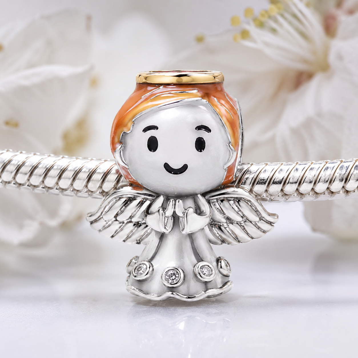 Little Guardian Angel Charm 925 Silver