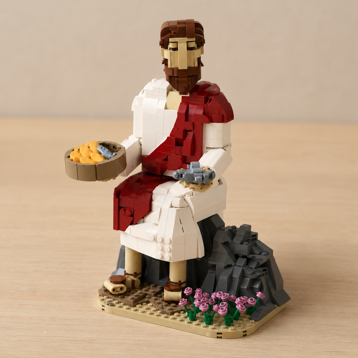 Jesus Multiplying the Loaves and Fishes Building Blocks