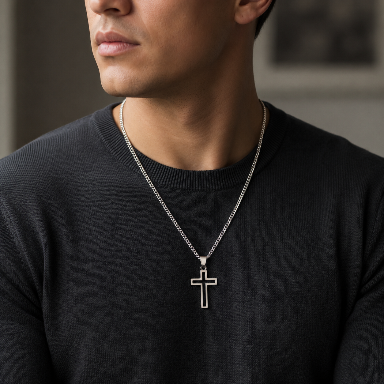 Minimalist Faith Cross Necklace