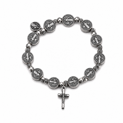 Saint Benedict Shield Bracelet
