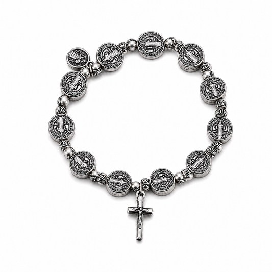 Saint Benedict Shield Bracelet