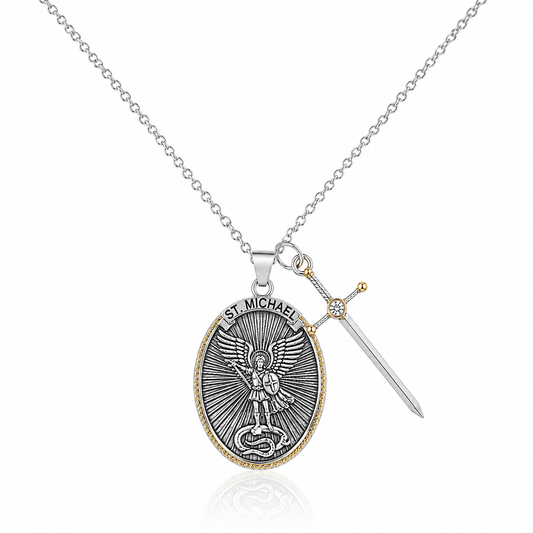 Saint Michael the Archangel Necklace — Heavenly Protector