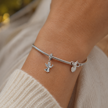 Angel with Star Charm 925 Silver
