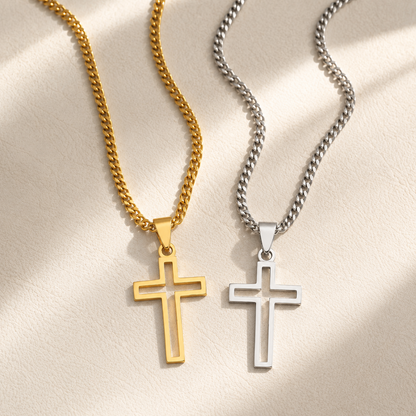 Minimalist Faith Cross Necklace