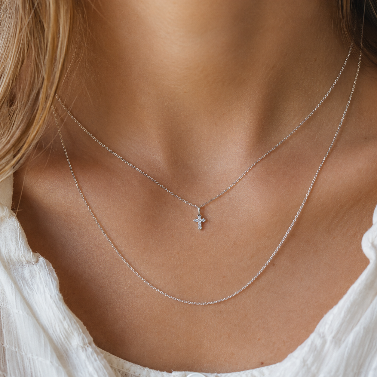Mustard Seed Cross Necklace