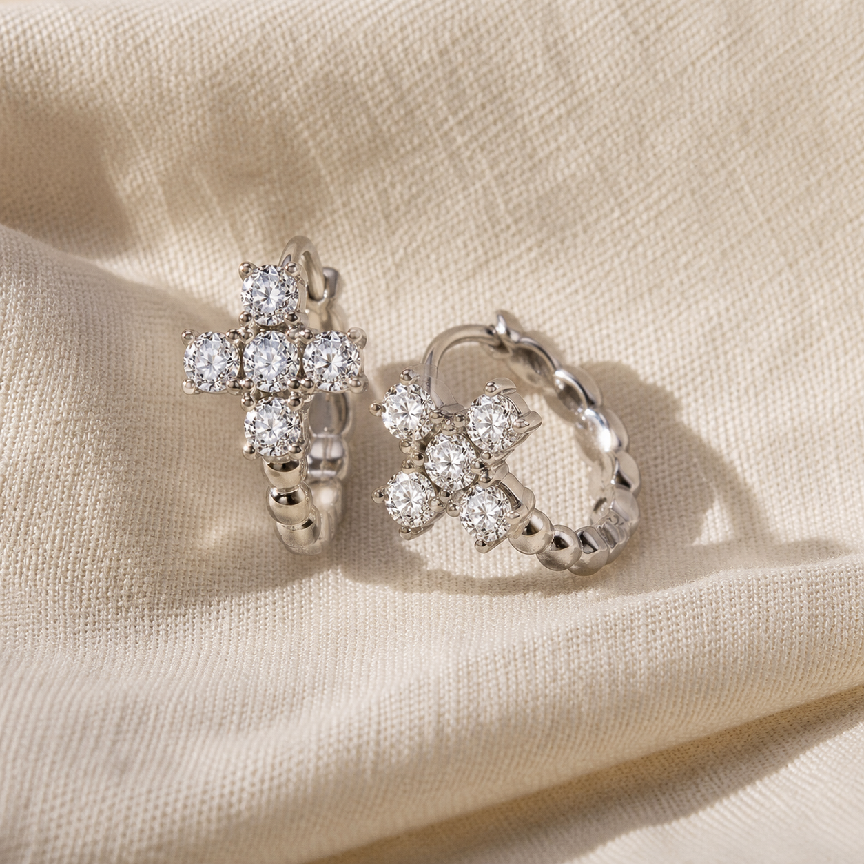 Celestial Cross Earrings
