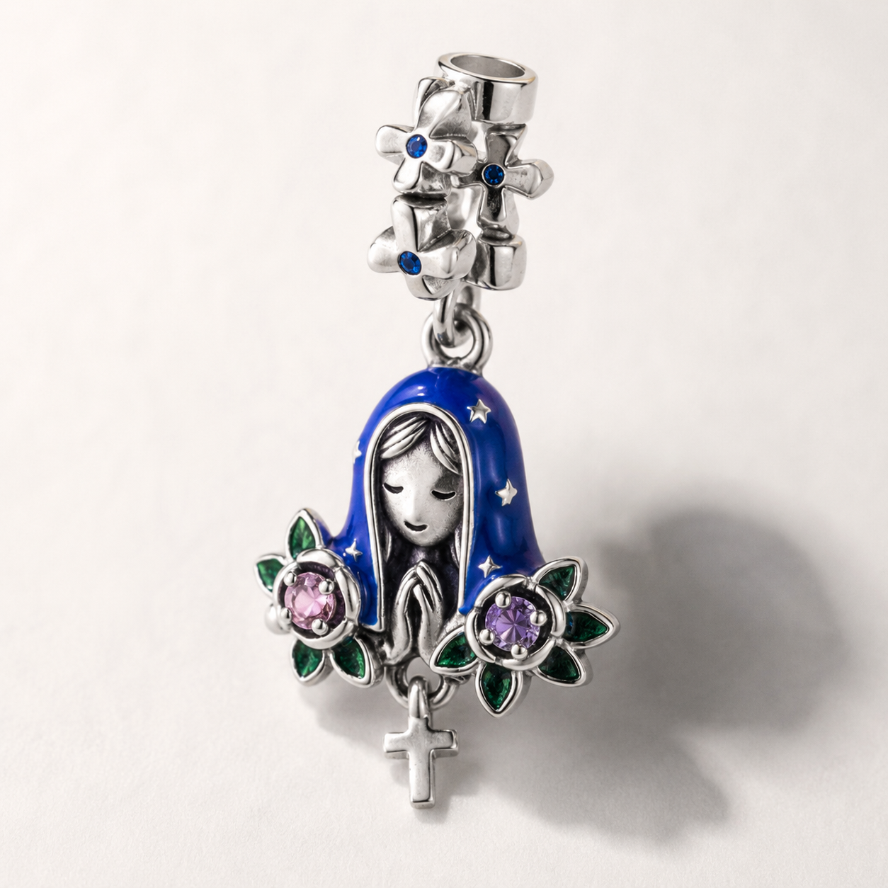 Roses of Our Lady Charm — 925 Silver