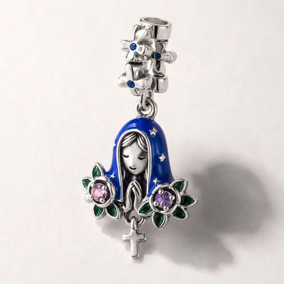 Roses of Our Lady Charm — 925 Silver