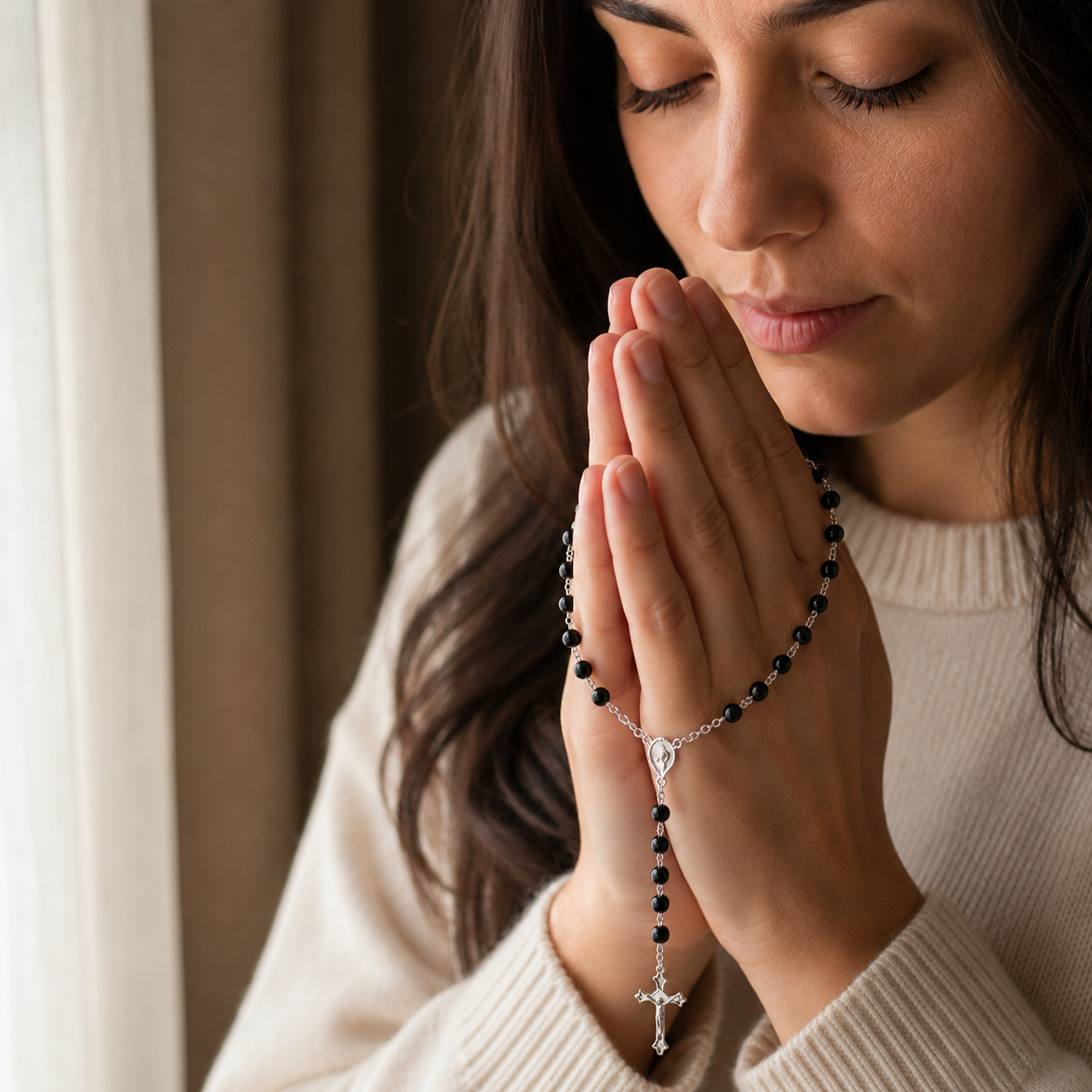 Vintage Pearls of Faith Rosary