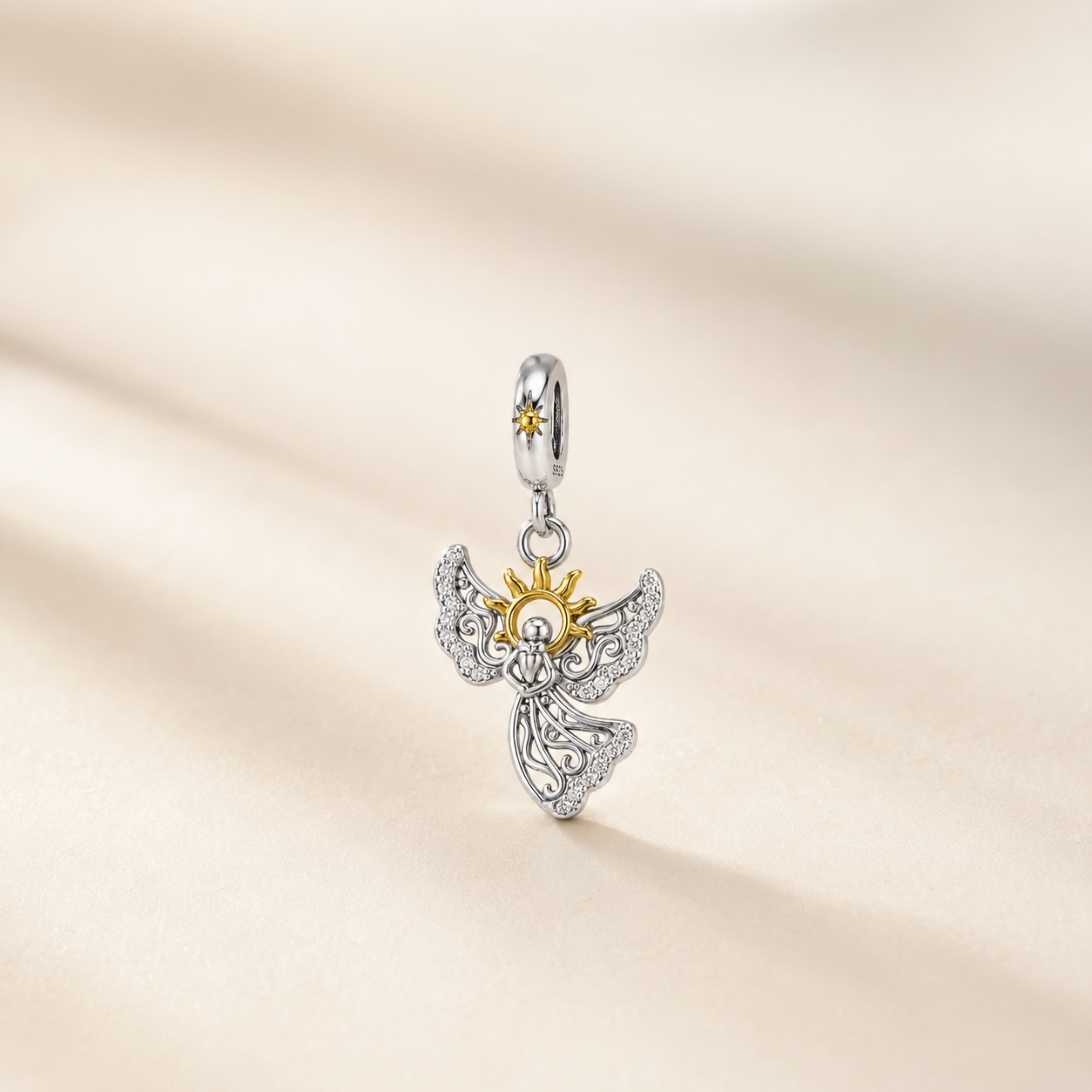 Angel of the Sun Charm 925 Silver