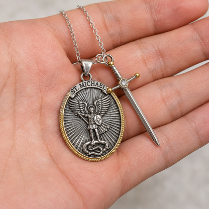 Saint Michael the Archangel Necklace — Heavenly Protector