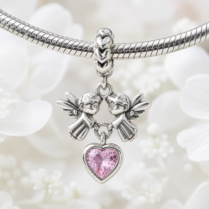Meeting of Angels Charm 925 Silver