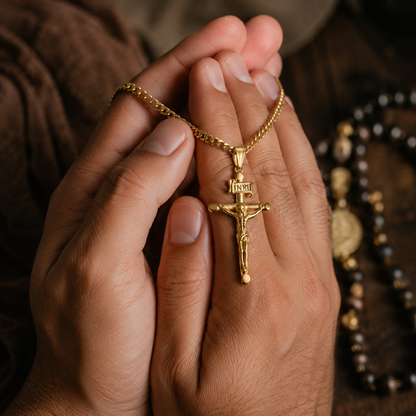 Honor and Faith Crucifix Necklace