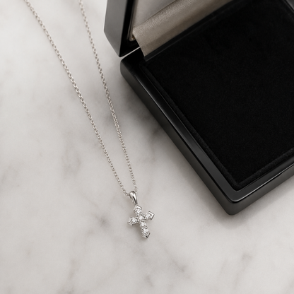 Mustard Seed Cross Necklace