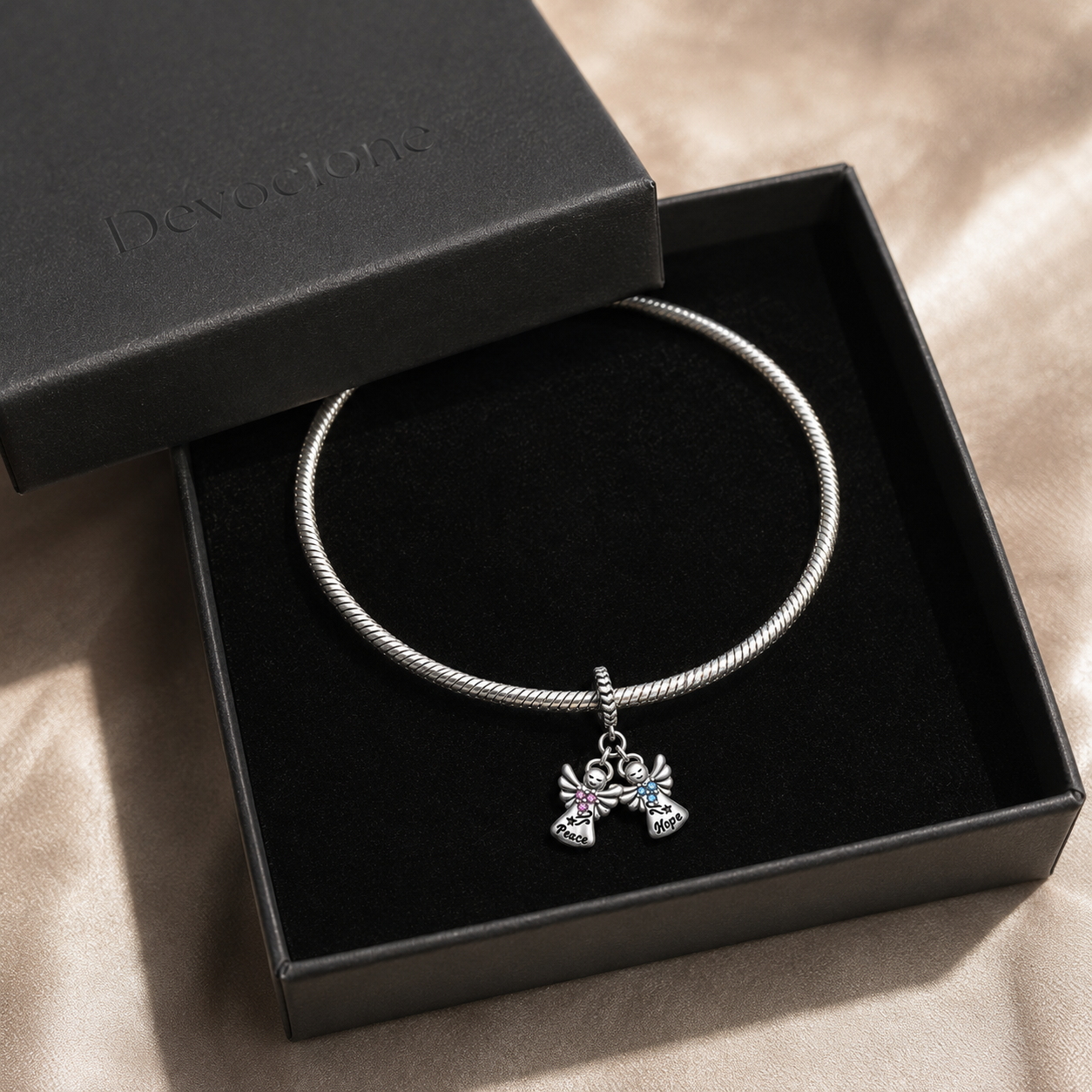 Two Blessings Charm 925 Silver