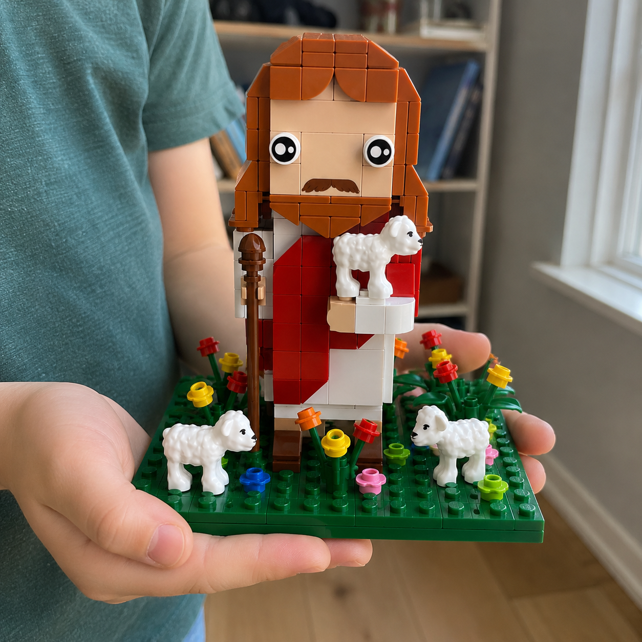 Biblical Building Blocks Jesus and the Sheep — 324 Pieces