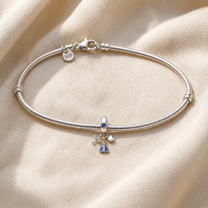 Blue Sky Mother Charm — 925 Silver