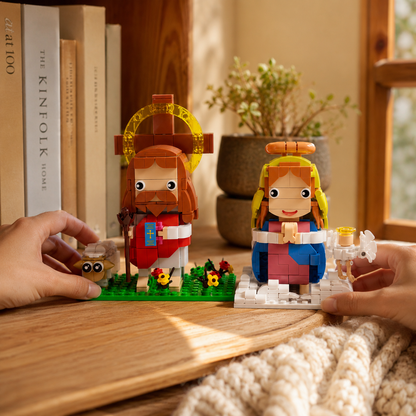Jesus and Virgin Mary Building Blocks