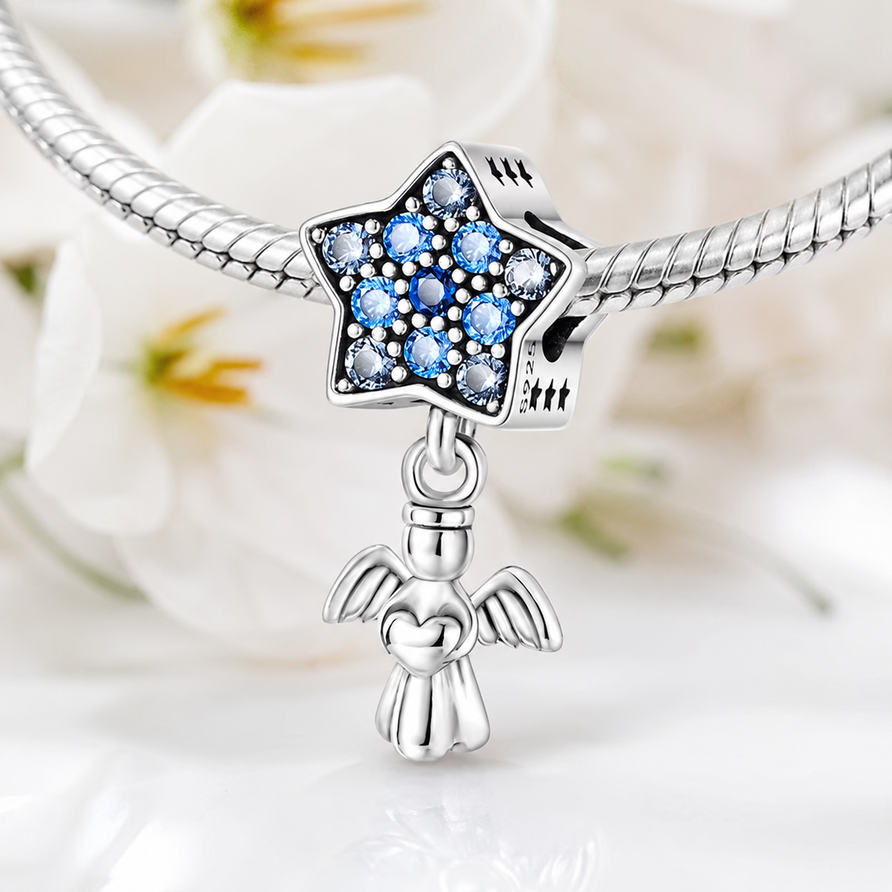 Star of Bethlehem Charm 925 Silver