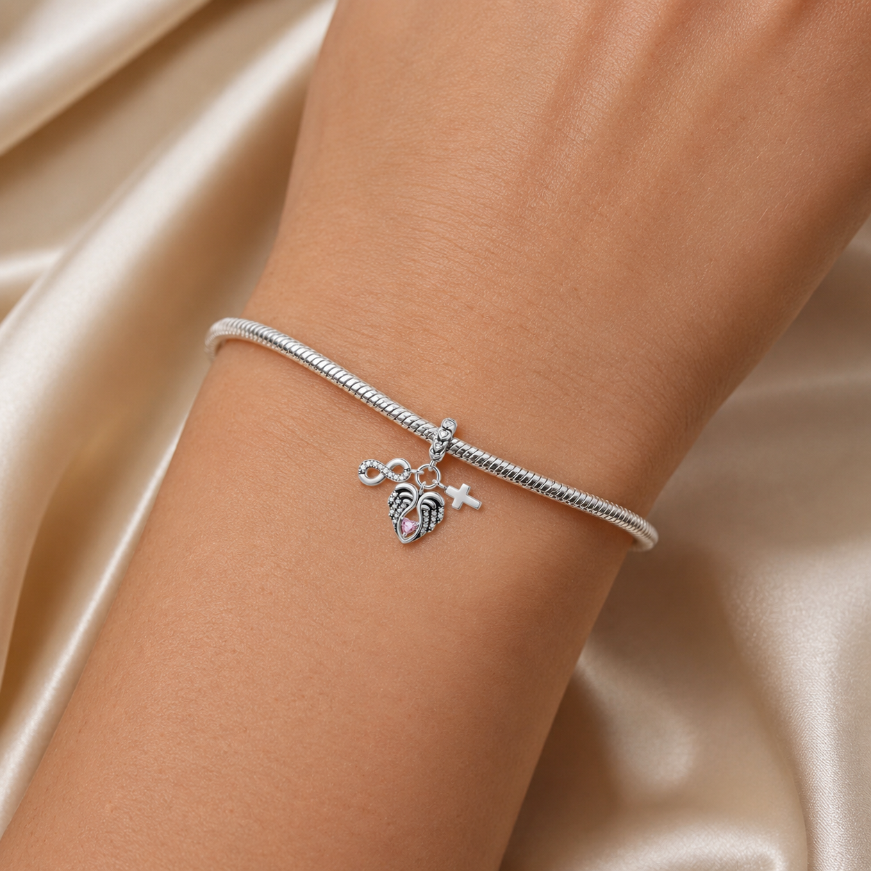 Always Protected Charm 925 Silver