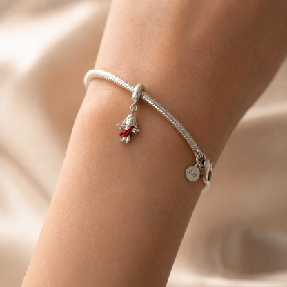 Risen Christ King Charm — 925 Silver