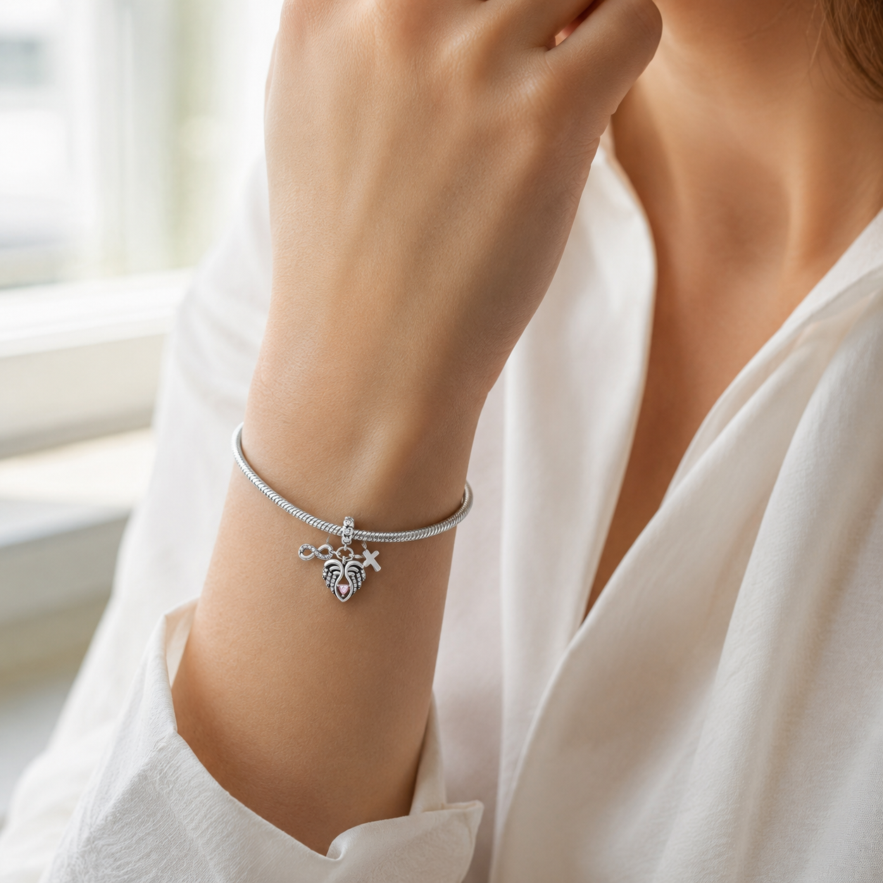 Always Protected Charm 925 Silver