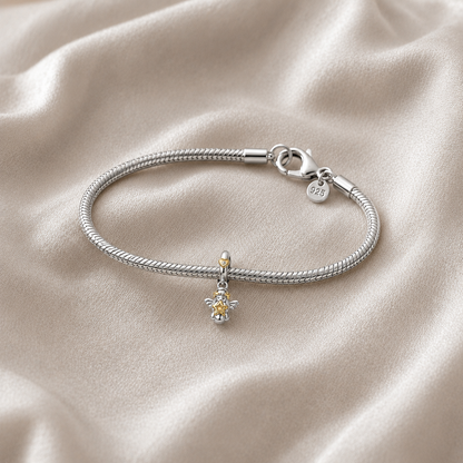 Heavenly Guardian Angel Charm — 925 Silver