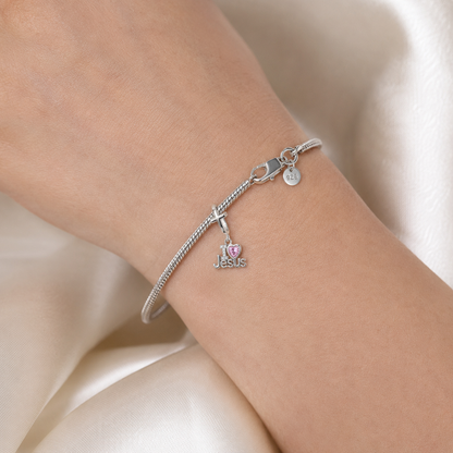 Love for Jesus Charm 925 Silver