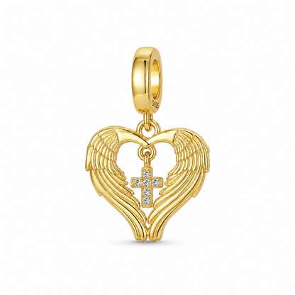 Angel Wings Charm 18k Gold Plated