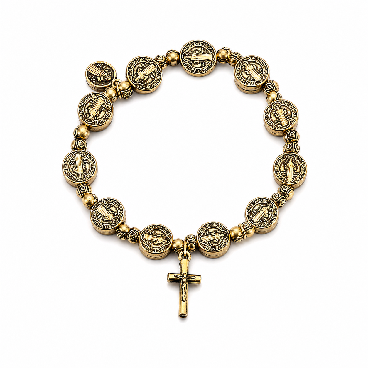 Saint Benedict Shield Bracelet
