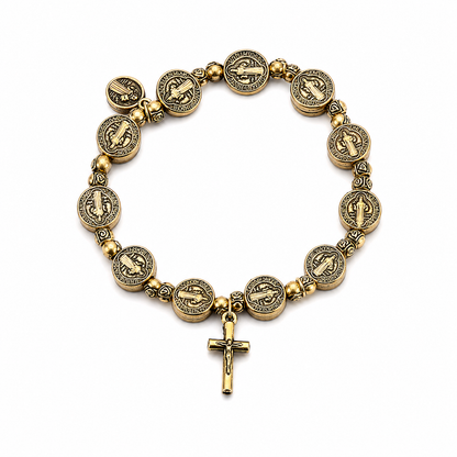 Saint Benedict Shield Bracelet
