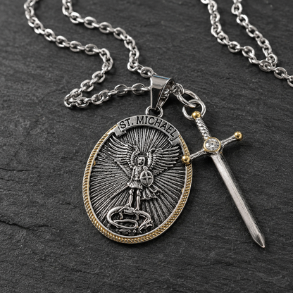 Saint Michael the Archangel Necklace — Heavenly Protector