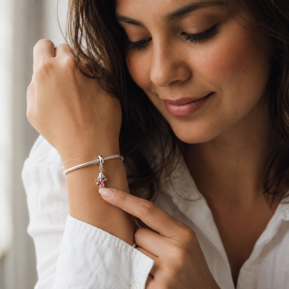 Risen Christ King Charm — 925 Silver