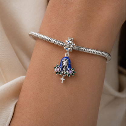 Roses of Our Lady Charm — 925 Silver