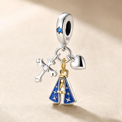 Blue Sky Mother Charm — 925 Silver