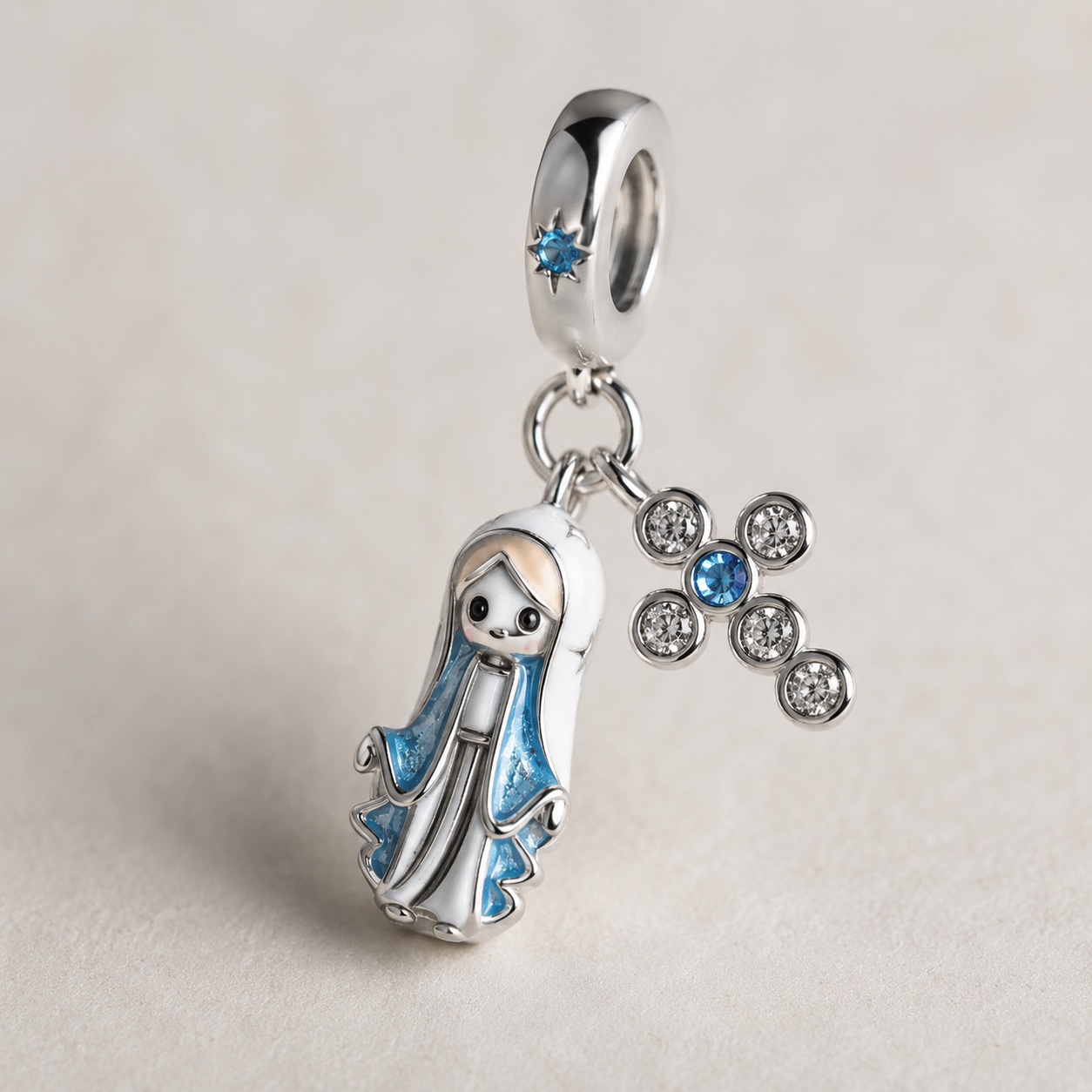 Our Lady of Graces Charm — 925 Silver