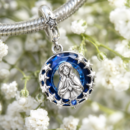 Our Lady of the Celestial Circle Charm 925 Silver