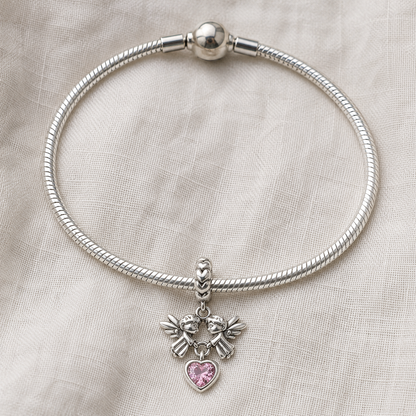 Meeting of Angels Charm 925 Silver