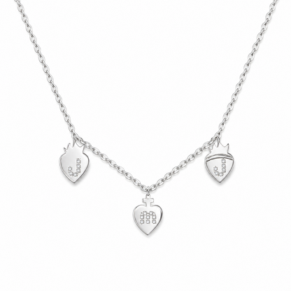 Three Hearts JMJ Necklace